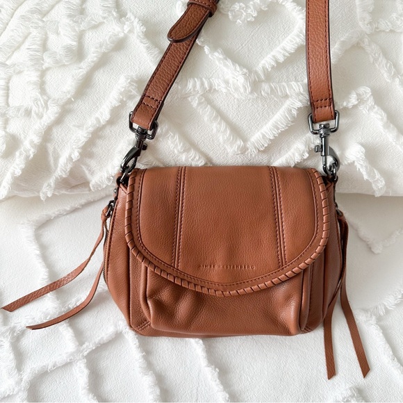 Aimee Kestenberg Handbags - Aimee Kestenberg chestnut brown mini All For Love crossbody handbag